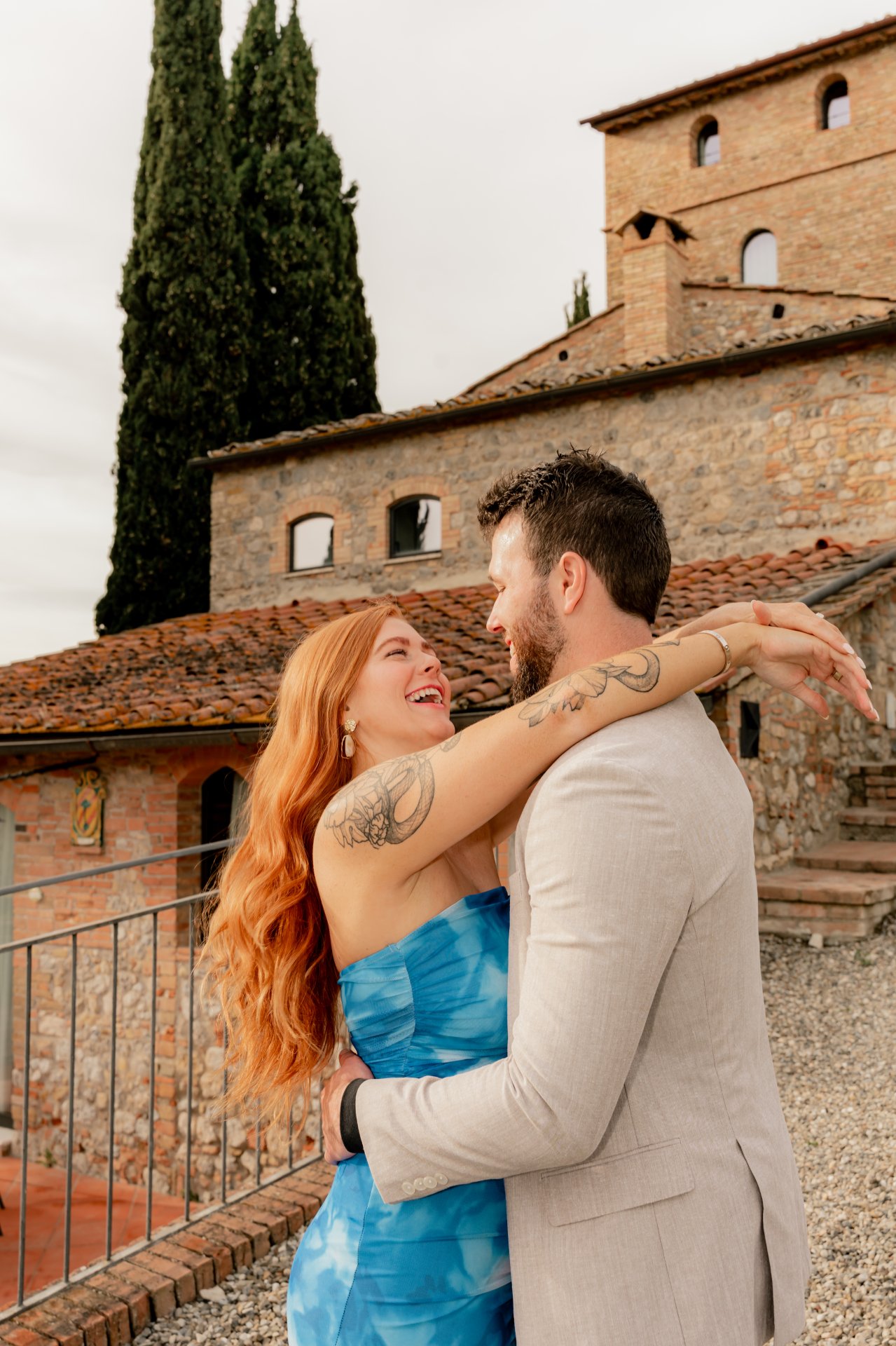 Tuscany Surprise Pregnant Proposal